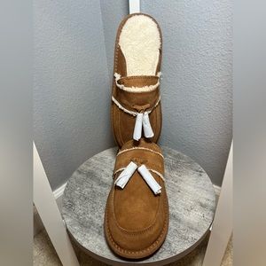 NWT Women’s Winter Fur Lined Slippers, Brown, Size 9, Style And CO